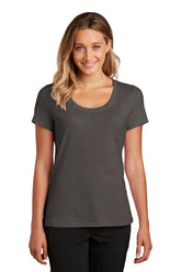 District ® Women’s Flex Scoop Neck Tee - Heathered Charcoal - XS